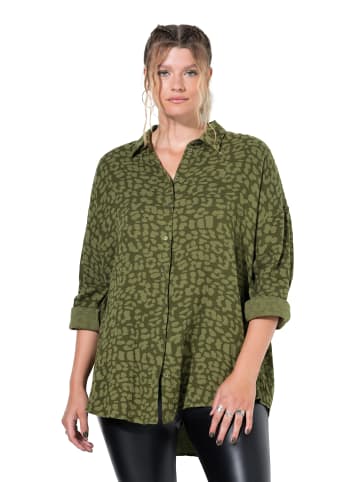 Studio Untold Hemdbluse in dunkel khaki