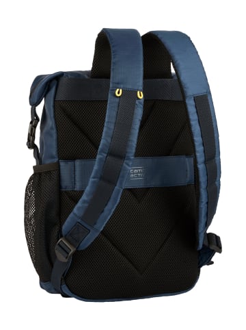 Camel Active Shores Rolltop Rucksack mit gepolsterten Schulterriemen in Blau