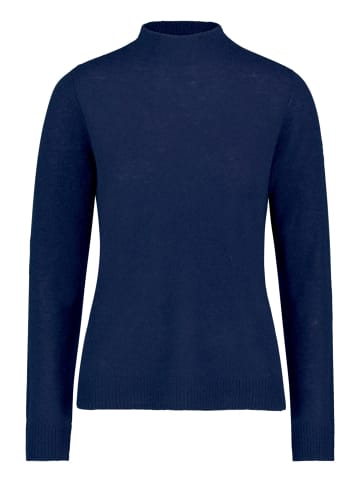 Betty Barclay Kaschmir-Pullover mit Stehkragen in Iris Blue