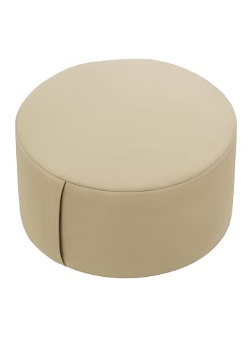 relaxdays Meditationskissen in Beige - (H)13 x Ø 33 cm