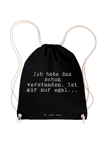 Mr. & Mrs. Panda Sportbeutel Ich habe das schon... mit Spruch in Schwarz
