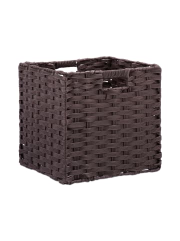 relaxdays 2 x Aufbewahrungskorb in Braun - (B)32x (H)31 x (T)30 cm