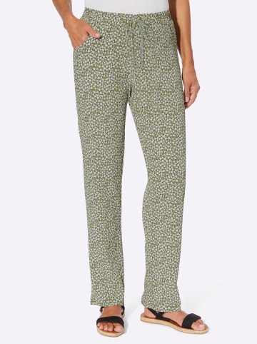 Sieh an! Doppelpack Hosen in schilf + schilf-weiß-bedruckt