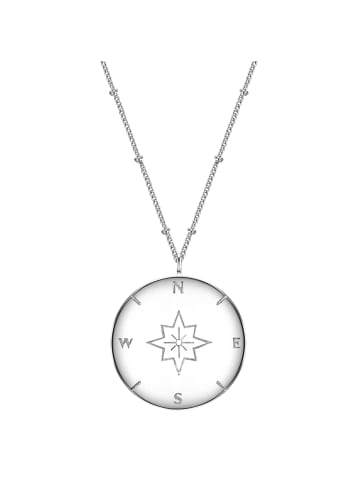 Glanzstücke München Halskette Kompass Sterling Silber in silber