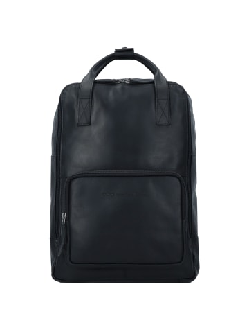 The Chesterfield Brand Belford Business-Rucksack Leder 40 cm Laptopfach in schwarz