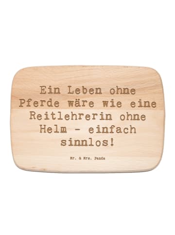 Mr. & Mrs. Panda Frühstücksbrettchen Spruch Reitlehrerin ohne Pf... in Transparent