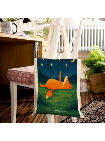 Mr. & Mrs. Panda Schultertasche Fuchs Sterne Design ohne Spruch in Weiß