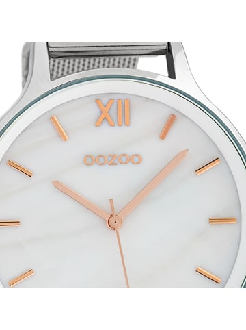 Oozoo Analog-Armbanduhr Oozoo Timepieces silber extra groß (ca. 46mm)