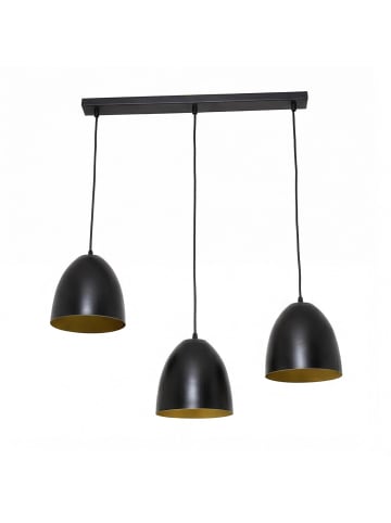Licht-Erlebnisse Pendelleuchte (B)9 x (L)70 x (T)80 cm in Schwarz Gold