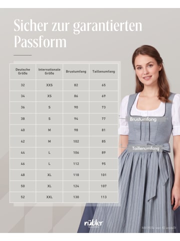 Nübler Langes Dirndl Gill in Silber
