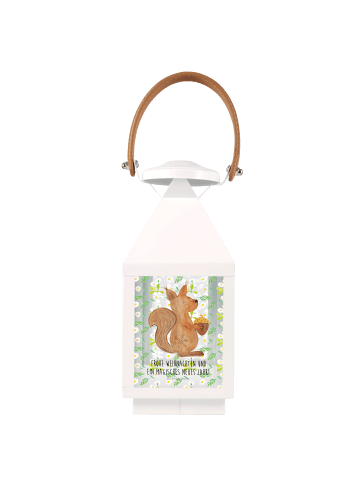 Mr. & Mrs. Panda Laterne Eichhörnchen Weihnachtszeit mit Spruch in Transparent