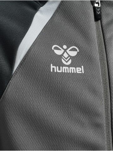 Hummel Reißverschluss Jacke Daumenlöcher Hmllead Kinder in STEEL GRAY/ASPHALT