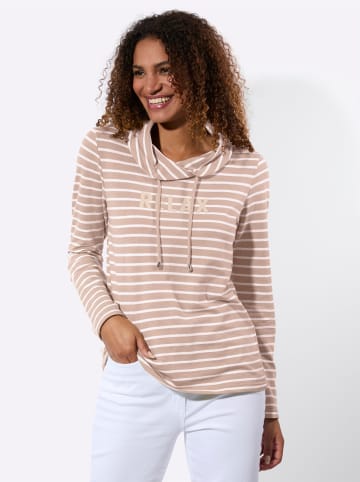 WITT WEIDEN Sweatshirt in puder-weiß-geringelt