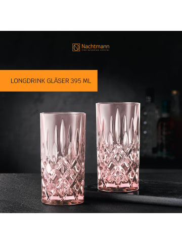 Nachtmann 2er Set Longdrinkgläser Noblesse Colors 395 ml in Rosé