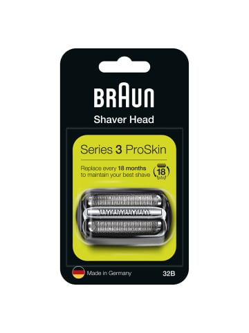 Braun Ersatzscherkopf "Kombipack 32B - Neue Generation" in Schwarz