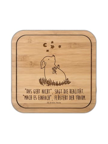 Mr. & Mrs. Panda Untersetzer Kork Schwein Glück mit Spruch in Transparent