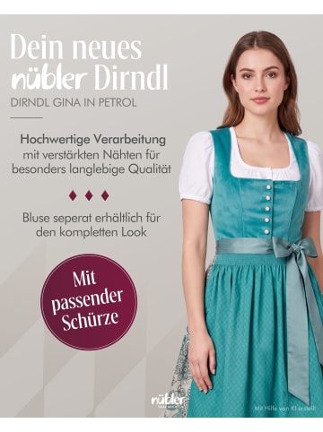 MarJo Midi Dirndl Gina in Petrol