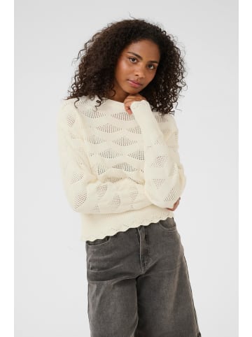 Kaffe Strickpullover KAroxie Loose fit in Chalk