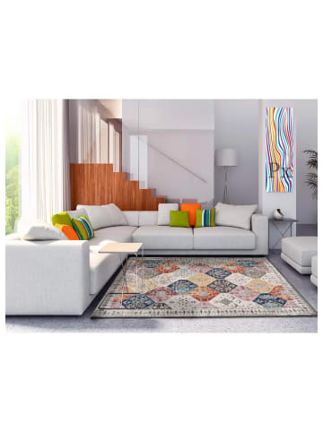 Atticgo Kurzflor-Teppich MIRVA in mehrfarbig