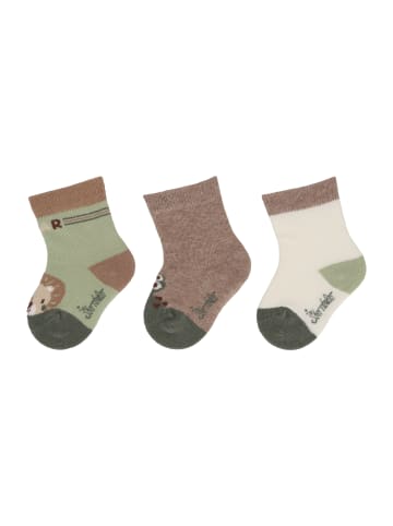 Sterntaler Baby-Socken 3er-Pack Löwe in mittelgrün