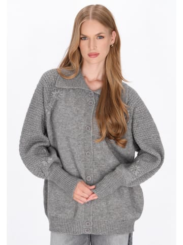 DreiMaster Women Cardigan in light grey melange