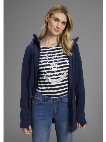 Kangaroos Print-Shirt in marine-weiß-gestreift