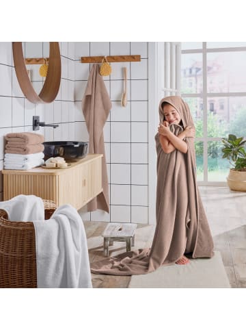 Erwin Müller Frottier Kapuzenbadetuch in cappuccino