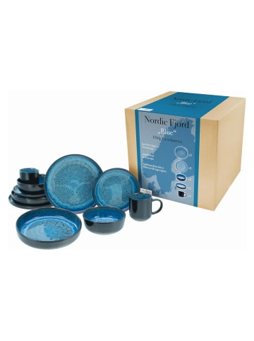 CreaTable 10 tlg. Set 21548 Nordic Fjord Kombiservice in Blue