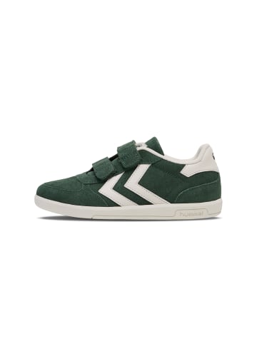 Hummel Klettverschluss Sneaker Victory Suede Lebensstil Kinder in PINENEEDLE