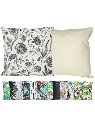 JACK Outdoor Dekokissen Motiv 45x45cm inkl. Füllung Vintage Flowers