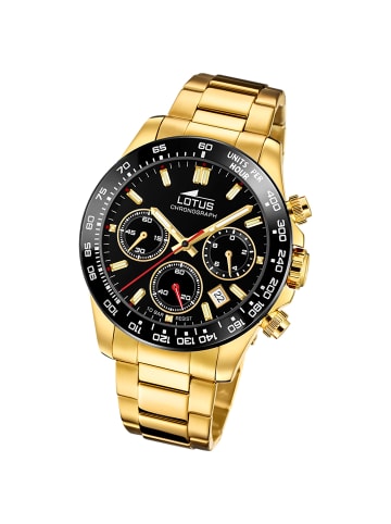Lotus Chronograph-Armbanduhr Lotus Classic gold groß (ca. 43,5mm)
