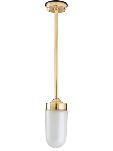 Licht-Erlebnisse Außen Deckenlampe (B)10 x (H)74 cm in Messing Weiß