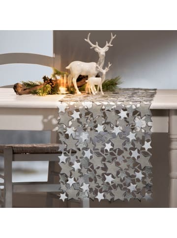 REDBEST Jacquard Tischläufer in silber