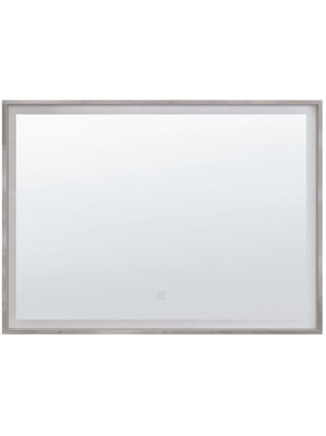Beliani Badezimmerspiegel ARGENS in Silber - (W) 80 x (H) 60 x (L) 4 cm