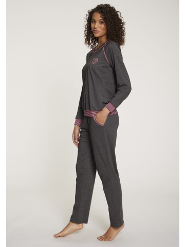 Vivance Active Pyjama in anthrazit-meliert