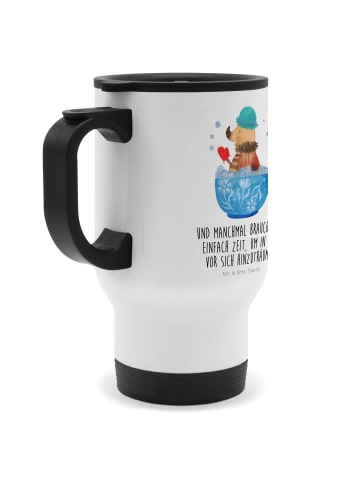 Mr. & Mrs. Panda Thermobecher Nachtfalter Schaumbad mit Spruch in Weiß