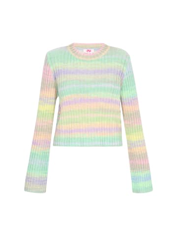 myMo Women Sweater in lime multicolor
