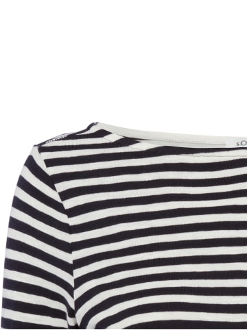 s.Oliver Shirt in marine weiß