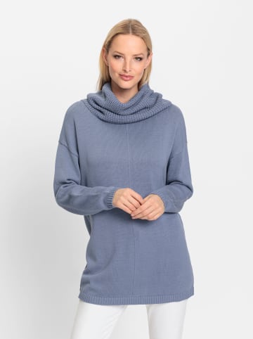 Heine Longpullover in taubenblau