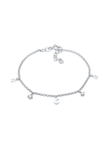 Elli Armband 925 Sterling Silber Astro, Halbmond, Sterne in Silber