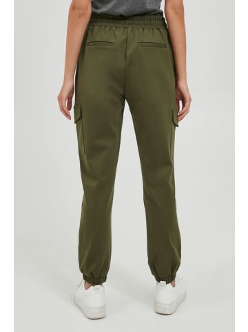 Oxmo Cargohose OXHenni 21800061-ME Damen Stoffhose Im Cargo Look in Grün