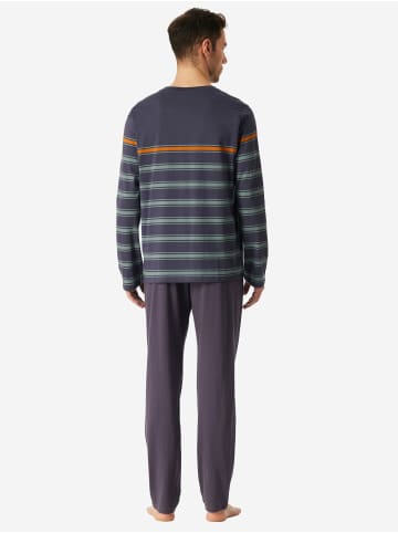 Schiesser Pyjama Casual Nightwear in graphit
