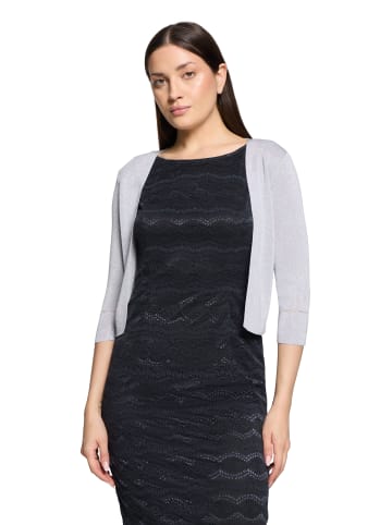 Vera Mont Strickbolero ohne Verschluss in Grau/Silber