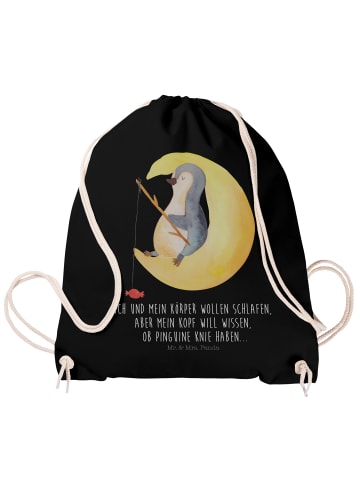 Mr. & Mrs. Panda Säckchen Pinguin Mond mit Spruch in Schwarz