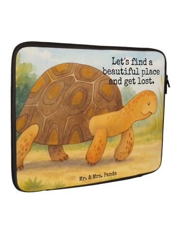 Mr. & Mrs. Panda Laptop Tasche Schildkröte MHerzieren Design mi... in Weiß
