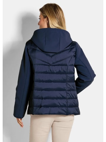 GOLDNER Sportive Steppjacke mit Kapuze in marine