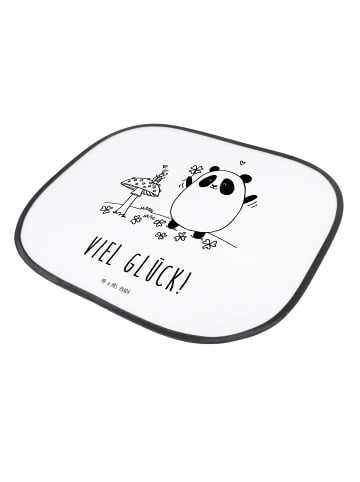 Mr. & Mrs. Panda Sonnenschutz Panda Glück mit Spruch in Weiß