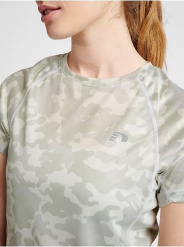 Newline T-Shirt Raglanärmel Women Running Damen in OYSTER MUSHROOM AOP