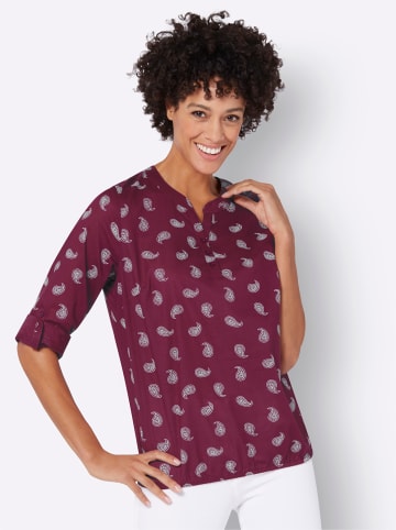 WITT WEIDEN Schlupfbluse in beere-bedruckt