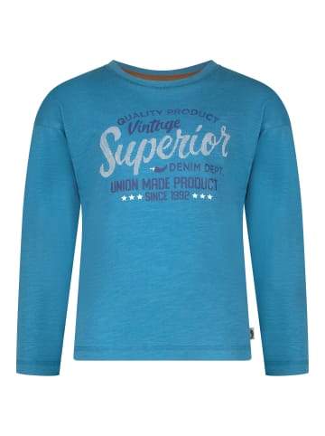 Salt and Pepper  Longsleeve Superior in petrol